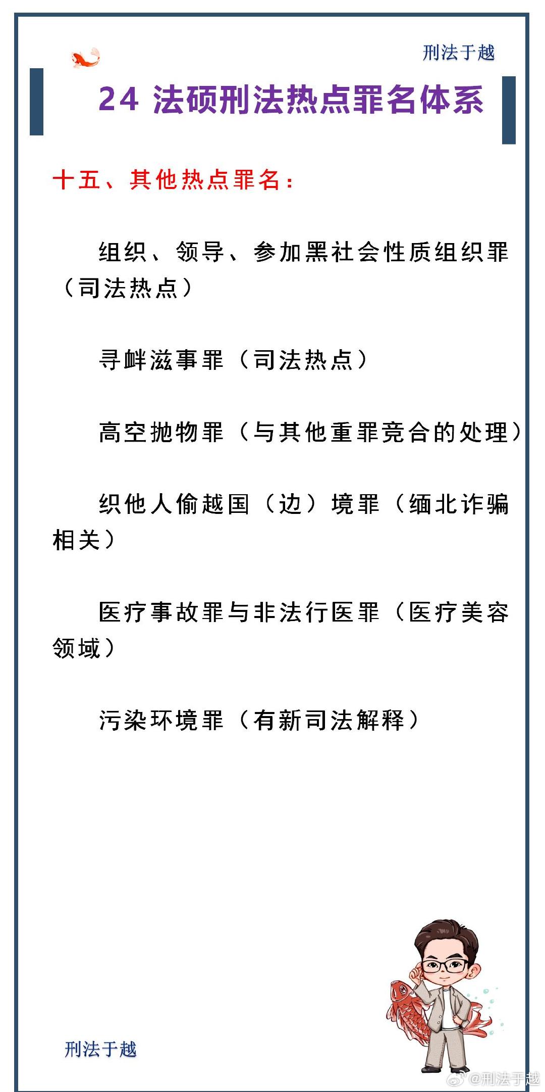 最新刑法罪名详解概览